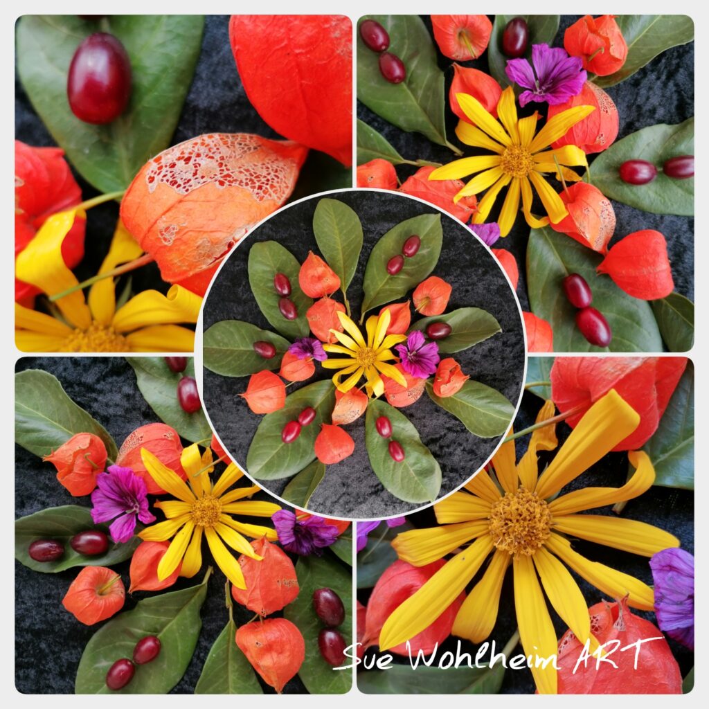 Blätter und Blütenkunst